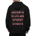 Christmas Alphabet Candy Cane Teachers Students Candy Cane For Men Women Kids Men&#x27;s Hoodie Back Print, trending gift