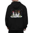 Christmas Boston Terrier Santa Dog Lover Men's Hoodie Back Print, Boston Terrier Christmas Gifts, trending gift