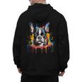 Colorful Boston Terrier Dog For Men Women Kids Men's Hoodie Back Print, trending gift