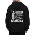 Coolest Boston Terrier Grandma Dog Men's Hoodie Back Print, trending gift