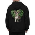 Cute Boston Terrier Shamrock St Patrick's Day Dog Lover Men Women Kids Men's Hoodie Back Print, trending gift