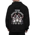 Cute Cartoon For Dog Owners Pet Team Boston Terrier Men's Hoodie Back Print, trending gift