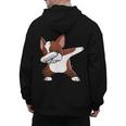 Dabbing Red Boston Terrier Dab Dance Dog Men Women Kids Men's Hoodie Back Print, trending gift