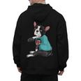 Father's Day Gift Dog Dad Boston Terrier i Love Dad Tattoo Men's Hoodie Back Print, Couple Gifts, Boston Terrier Dad Gifts, trending gift