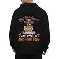 This Girl Loves Watermelon And Her Boston Terrier Dog Mother Men's Hoodie Back Print, trending gift