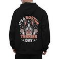 It’s A Boston Terrier Day Pet Cute Dog Lover Cartoon Men's Hoodie Back Print, trending gift