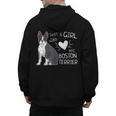 Just A Girl Who Loves Her Boston Terrier Puppy Love Men's Hoodie Back Print, trending gift