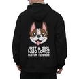 Just a Girl Who Loves Boston Terriers Men's Hoodie Back Print, trending gift