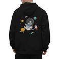 Kawaii Kids & Boys Astronaut Space Boston Terrier Dog Lover Men's Hoodie Back Print, trending gift
