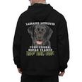 Labrador Retriever Lab Professional Human Trainer Men's Hoodie Back Print, trending gift