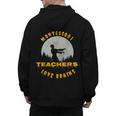Montessori Teachers Love Brains Halloween Novelty Men Women Men&#x27;s Hoodie Back Print, trending gift