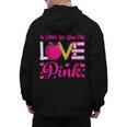 In October We Wear Pink Love Teacher Breast Cancer Awareness Men&#x27;s Hoodie Back Print, trending gift