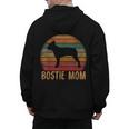 Retro Boston Terrier Mom Dog Mother Pet Bostie Mama Men's Hoodie Back Print, Couple Gifts, Mom Gifts, Boston Terrier Mom Gifts, trending gift