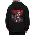 Super Power Superhero Boston Terrier Dog For Men Women Kids Men's Hoodie Back Print, trending gift