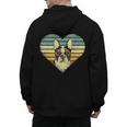 Vintage American Boston Terrier Lovers Valentine's Day Men's Hoodie Back Print, American Boston Terrier Gifts, trending gift