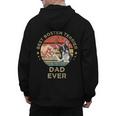 Vintage Best Boston Terrier Dad Ever Dog Father Father's Day Men Girls Kids Men's Hoodie Back Print, Couple Gifts, Boston Terrier Dad Gifts, trending gift