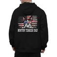 Vintage Boston Terrier Dad American Flag Father's Day Men's Hoodie Back Print, Couple Gifts, Boston Terrier Dad Gifts, American Boston Terrier Gifts, trending gift