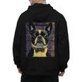 Vintage Boston Terrier Dog Men's Hoodie Back Print, trending gift