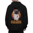 Vintage Boston Terrier Grandma Wear Sunglasses Dog Lover Men Women Girls Kids Men's Hoodie Back Print, trending gift