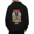 Worlds Best Boston Terrier Aunt Men's Hoodie Back Print, trending gift