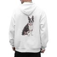 Boston Terrier Dog Dad Boston Terrier Dog Lovers Men's Hoodie Back Print, Couple Gifts, Boston Terrier Dad Gifts, trending gift