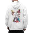 Boston Terrier Splash Men's Hoodie Back Print, trending gift