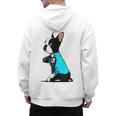 Boston Terrier Tattoos I Love Mom Men's Hoodie Back Print, Couple Gifts, Mom Gifts, Boston Terrier Mom Gifts, trending gift