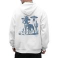 Boston Terrier UFO Cowboy Dog Dog Mom Dog Dad Alien Dog Men's Hoodie Back Print, Couple Gifts, Mom Gifts, Boston Terrier Dad Gifts, Boston Terrier Mom Gifts, trending gift