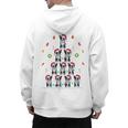 Boston Terrier Xmas Tree Lights For Men Women Boston Terrier Men's Hoodie Back Print, trending gift