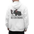 Cute Boston Terrier Boston Mama Men's Hoodie Back Print, trending gift