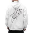 Dandelion Boston Terrier Flower Floral Bostie Tree Men's Hoodie Back Print, trending gift