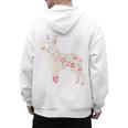 Floral FLower Boston Terrier Mom Grandma Men's Hoodie Back Print, Couple Gifts, Mom Gifts, Boston Terrier Mom Gifts, trending gift