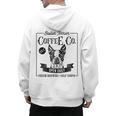 Retro Boston Terrier Coffee Dog Mom Coffee Lover Men's Hoodie Back Print, Couple Gifts, Mom Gifts, Boston Terrier Mom Gifts, trending gift