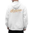 Retro Sedona Script Vintage Throwback Kids Men's Hoodie Back Print, trending gift
