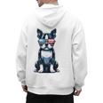 USA Flag Boston Terrier Best Dog Mom Ever 2025 Men's Hoodie Back Print, Couple Gifts, Mom Gifts, Boston Terrier Mom Gifts, trending gift