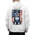 Vintage Boston Terrier Dog American US USA Flag Pets Dogs Men's Hoodie Back Print, American Boston Terrier Gifts, trending gift