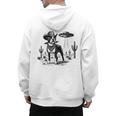 Vintage Boston Terrier UFO Western Wild West Dog Mom Dad Men's Hoodie Back Print, Couple Gifts, Mom Gifts, Boston Terrier Dad Gifts, Boston Terrier Mom Gifts, trending gift