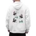 Xmas Tree Santa Riding Boston Terrier Christmas Men's Hoodie Back Print, Boston Terrier Christmas Gifts, Boston Terrier Riding Gifts, trending gift