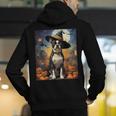 Aesthetic Halloween Boston Terrier Dog Witch Pumpkin For Men Women Kids Men's Hoodie Back Print, Boston Terrier Halloween Hoodies, funny gift