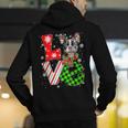 Boston Terrier Christmas Tree Lights Santa Dog Xmas For Men Women Kids Men's Hoodie Back Print, Boston Terrier Christmas Hoodies, funny gift