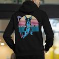 Boston Terrier Dad Retro Men's Hoodie Back Print, Boston Terrier Dad Hoodies, funny gift