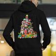 Boston Terrier Dog Christmas Tree Lights Xmas Pajama For Men Women Kids Men's Hoodie Back Print, Boston Terrier Christmas Hoodies, funny gift