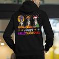 Boston Terrier Dog Halloween Christmas Hallothanksmas Men Women Kids Men's Hoodie Back Print, Boston Terrier Halloween Hoodies, Boston Terrier Christmas Hoodies, funny gift