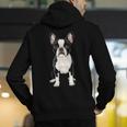 Boston Terrier Dog Motif Pet Art Boston Terrier For Men Women Kids Men's Hoodie Back Print, funny gift
