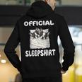 Boston Terrier Dog Official Sleepshirt Pajamas Nightgown For Men Women Girls Kids Men's Hoodie Back Print, funny gift