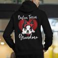 Boston Terrier Grandma Dog Owner Boston Terrier For Men Women Men's Hoodie Back Print, funny gift