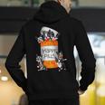 Boston Terrier Happy Pills T-Shirt Men's Hoodie Back Print, funny gift