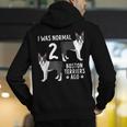 Boston Terrier Humor Bostie Dog Lover For Men Women Kids Men's Hoodie Back Print, funny gift