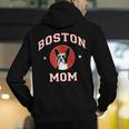 Boston Terrier Mom Dog Mother Men's Hoodie Back Print, Boston Terrier Mom Hoodies, funny gift