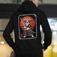 Boston Terrier Samurai Ninja Vintage Anime Japanese Ukiyo-e Men's Hoodie Back Print, funny gift